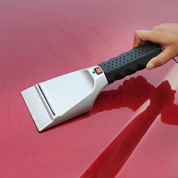Heated Ice Scraper Remove Ice Snow Windshield Motor Car 12V Lighter Power Scrape