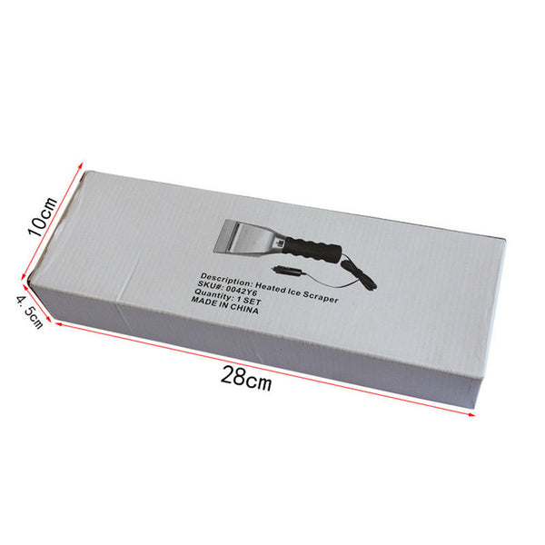 Heated Ice Scraper Remove Ice Snow Windshield Motor Car 12V Lighter Power Scrape