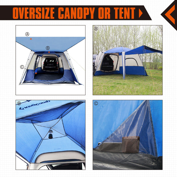 New Camping Camp SUV Family Tent Truck Car Waterproof Canopy Outdoor Travel Gear