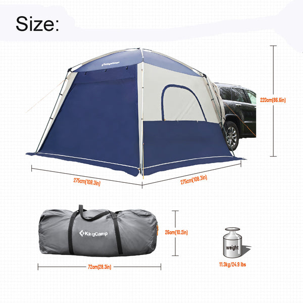 New Camping Camp SUV Family Tent Truck Car Waterproof Canopy Outdoor Travel Gear