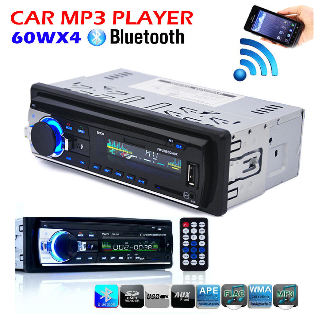 Bluetooth Car Stereo Audio DIN In Dash FM Aux Input Receiver SD USB MP3 Radio