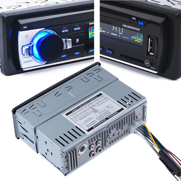 Bluetooth Car Stereo Audio DIN In Dash FM Aux Input Receiver SD USB MP3 Radio