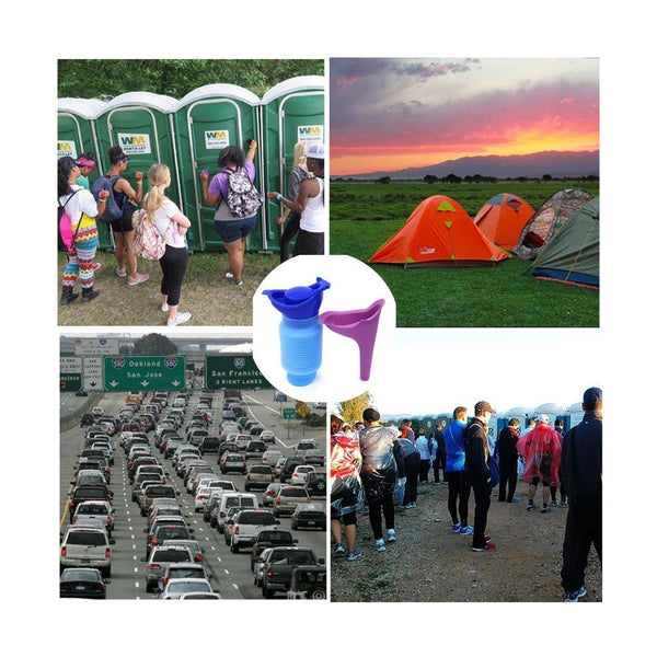 Emergency Urinal Urine Women Men Outdoor Portable Shrinkable Travel Car Camping
