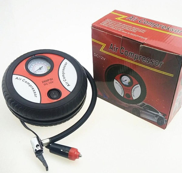 Electric Car Portable Air Compressor Tire Inflator for Car Bike Ball Rubber boat
