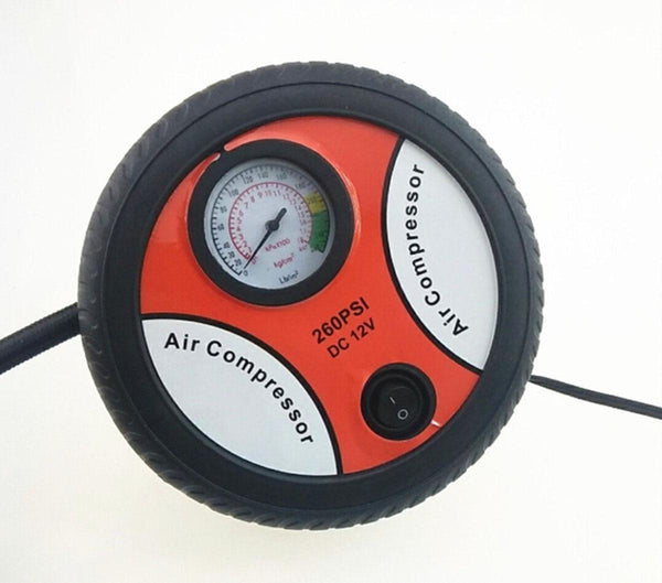 Electric Car Portable Air Compressor Tire Inflator for Car Bike Ball Rubber boat