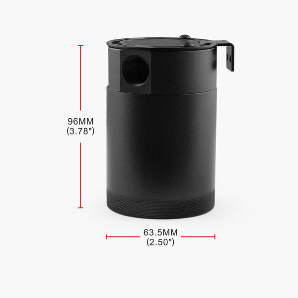 Racing Compact Baffled 3 Port Oil Catch Can Separator Reservoir for Mishimoto
