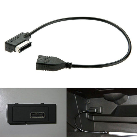 Media In Audio Music USB Interface AMI MMI MDI AUX Adapter Cable For Audi VW
