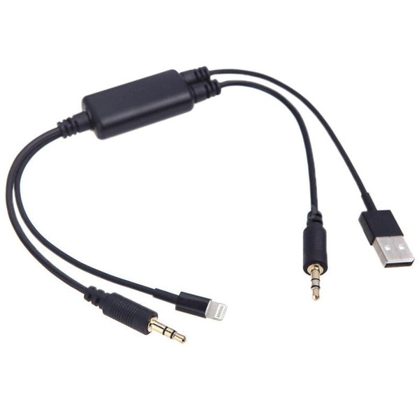 Car AUX Audio Music Charging Cable Adapter For BMW MINI Cooper iPod iPhone 5 6 7