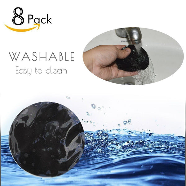 8 pack Cell Phone Pads Sticky Anti Slip GEL Pad Bottle Drinks Can Stick To Glass