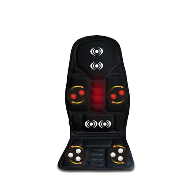 Neck Pain Lumbar Heat Pad Massager Vibration Car Massage Heated Seat Cushion