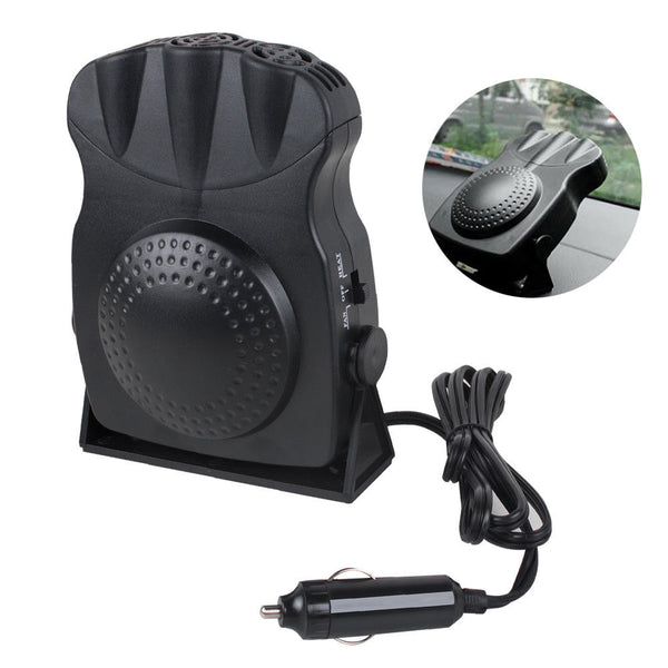 Portable Mini Car Vehicle Fan Warmer Heating Heater Window Defroster Demister