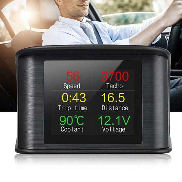 Car OBD2 OBD HUD Head Up Display RPM Water Temperature Over Speed Fuel Voltage