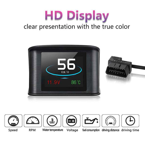 Car OBD2 OBD HUD Head Up Display RPM Water Temperature Over Speed Fuel Voltage