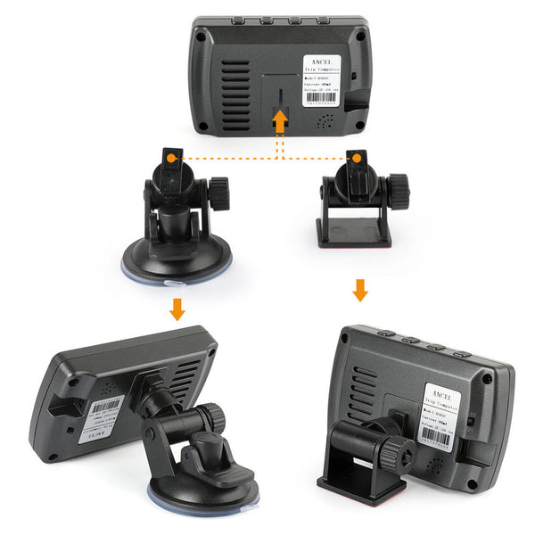 OBD2 Code Reader HUD Head Up Display Monitor Fuel Speedometer Water Temp Tool