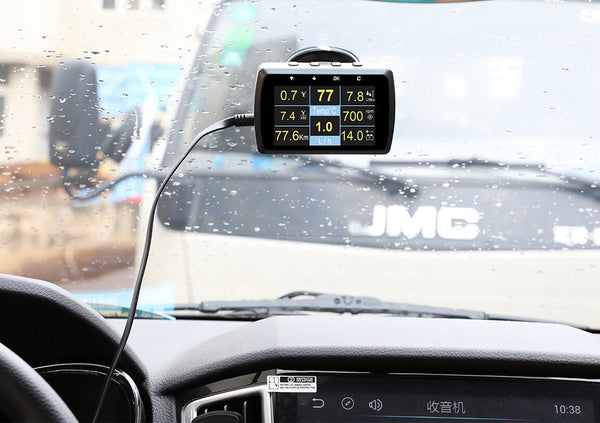 OBD2 Code Reader HUD Head Up Display Monitor Fuel Speedometer Water Temp Tool