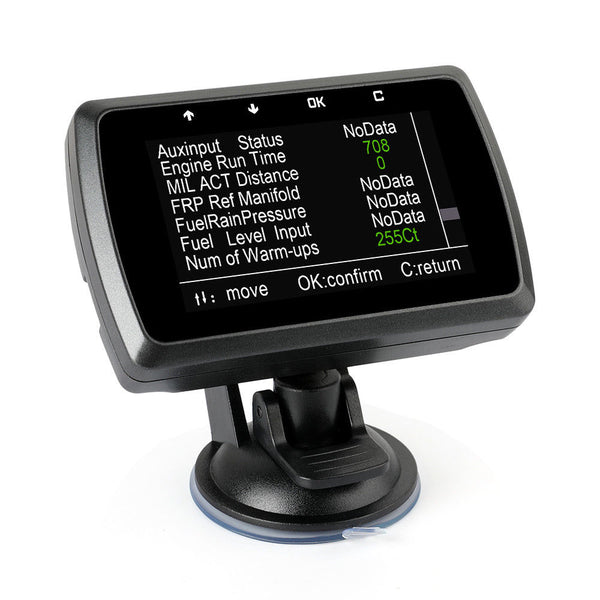 OBD2 Code Reader HUD Head Up Display Monitor Fuel Speedometer Water Temp Tool