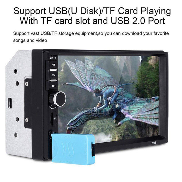7 inch 2DIN Car MP3 MP5 USB Player FM Bluetooth Touch Screen Camera Stereo Radio
