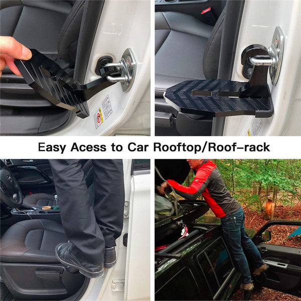 Foldable Car Door Latch Hook Step Ladder Foot Pedal SUV Cleaning Truck Roof Top