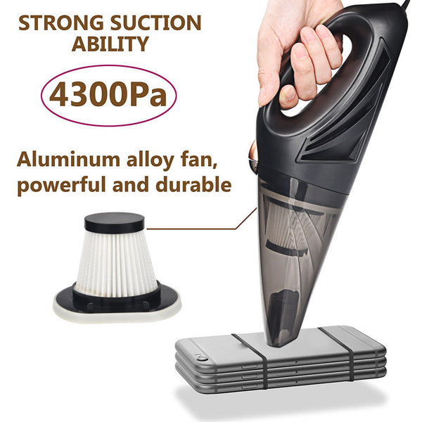 Car Vacuum Cleaner Clean Dust Auto Mini Hand held Wet Dry Small Portable Duster