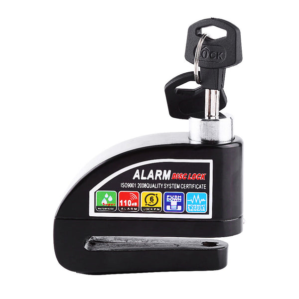 Motorcycle Bike Anti theft Wheel Disc Brake Safety Safe Lock Security Alarm Key