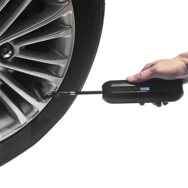 Handheld Air Pressure Pump Tire Inflation Balloon Car Bike Motocycle LED light