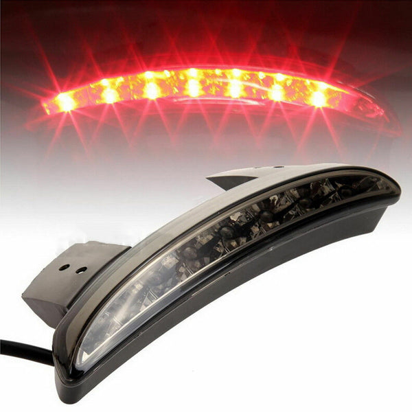 LED Tail Light Smoke Lens Chopped Fender Edge For Harley Davidson Iron Sportster