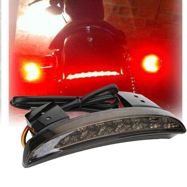 LED Tail Light Smoke Lens Chopped Fender Edge For Harley Davidson Iron Sportster