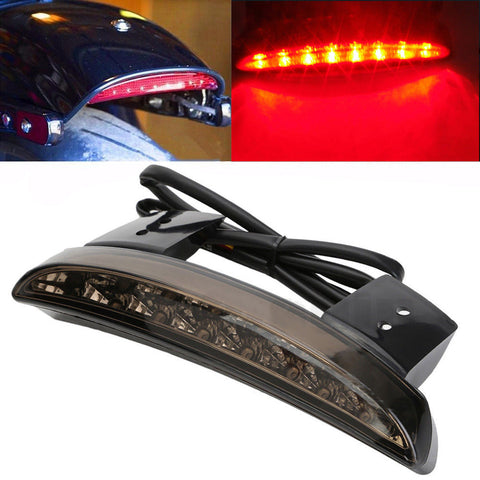 LED Tail Light Smoke Lens Chopped Fender Edge For Harley Davidson Iron Sportster