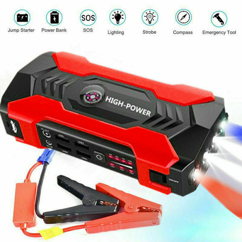 Start Motor Car Jump Starter Portable Charger Power Bank Camp LED Flash Light