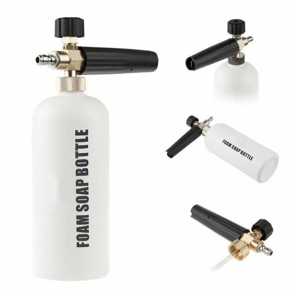 1/4" Pressure Snow Foam Washer Car Wash Soap Lance Cannon Sprayer Jet Bottle