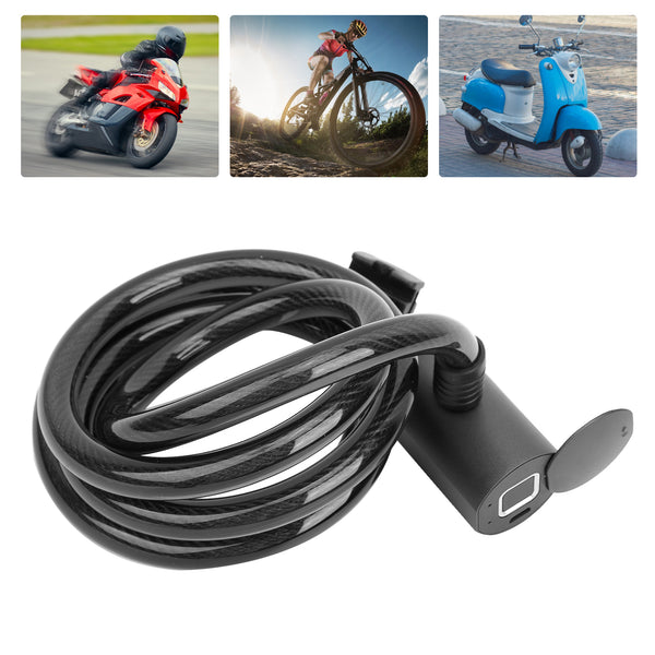 Bicycle Bluetooth Fingerprint Waterproof Phone APPs Smart Alarm Anti Theft Lock