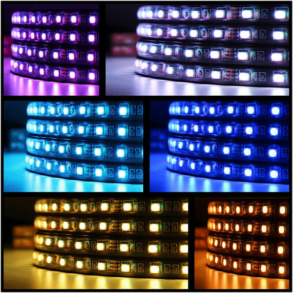 Car RGB LED Strip Underglow Under Glow Neon Light Kit App Apps Control Decor