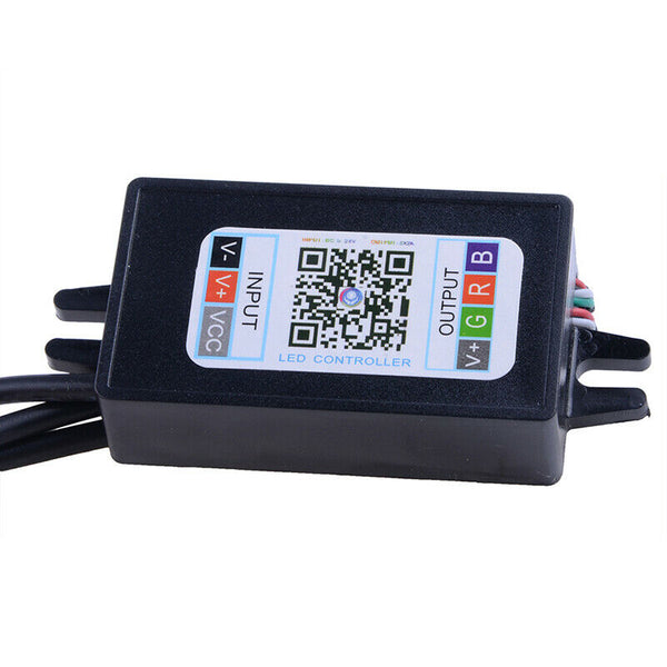 RGB LED Car Headlamp Headlight Projector Light Ring Smartphone App Apps Decor