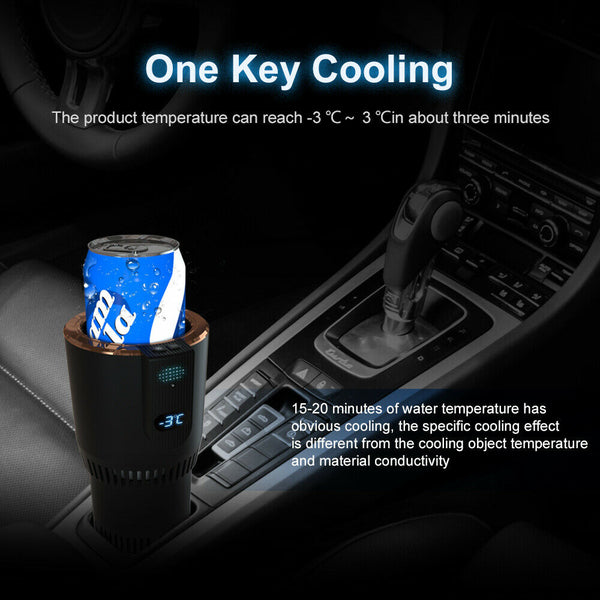 12V Cooling Heating Smart Car Cup Holder Coffee Warmer Cooler Hot Cold Mug Home