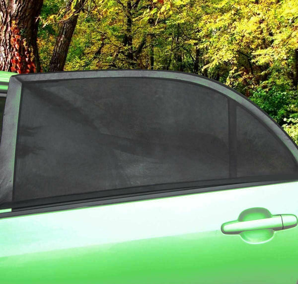 2 pairs Car Side Window UV Protection Sun Visor Shade Mesh Cover Shield Sunshade