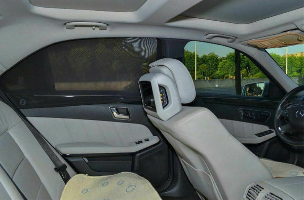 2 pairs Car Side Window UV Protection Sun Visor Shade Mesh Cover Shield Sunshade
