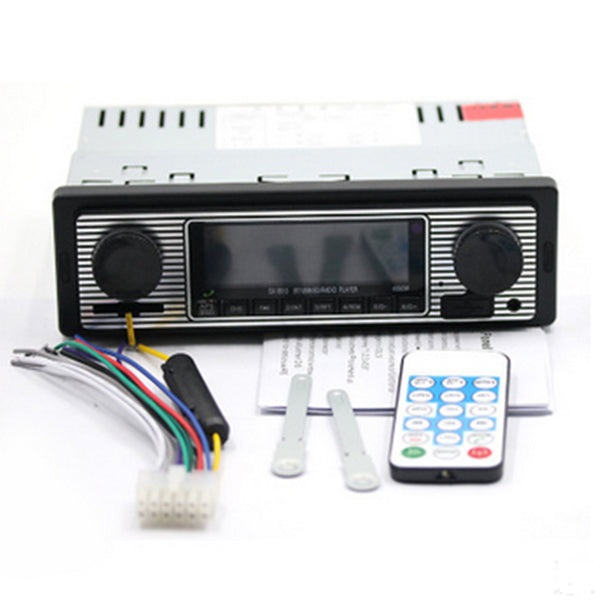 Car Stereo FM Retro radio 12V Player Bluetooth MP3 USB AUX WAV Audio In Dash FM