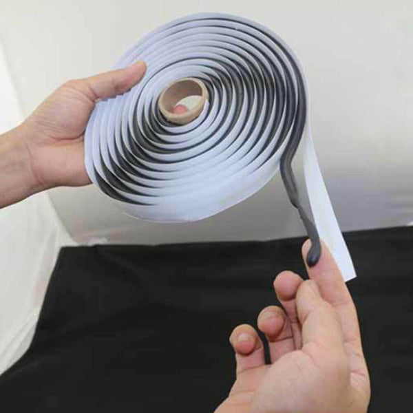 4M Black Butyl Rubber Sealant Car Door Windshield Headlight LED Reseal Strip