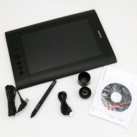 Student Draw Art Work Graphics Drawing Tablet 10" x 6.25" with Digital Control Pen