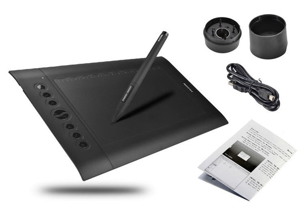 Student Draw Art Work Graphics Drawing Tablet 10" x 6.25" with Digital Control Pen