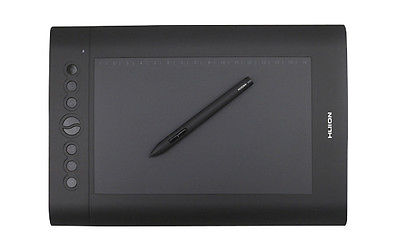 Student Draw Art Work Graphics Drawing Tablet 10" x 6.25" with Digital Control Pen