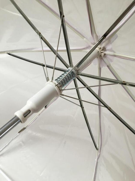 Transparent outdoor Light Up High Quality LED Flashing Colorful Transparent Umbrella with Flashlight