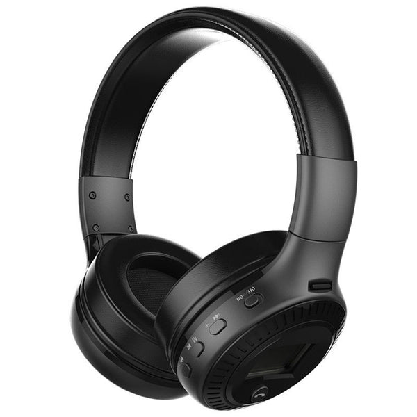 HiFi Stereo Bluetooth Earphone FM Radio Foldable Headphones Wireless MP3 Player