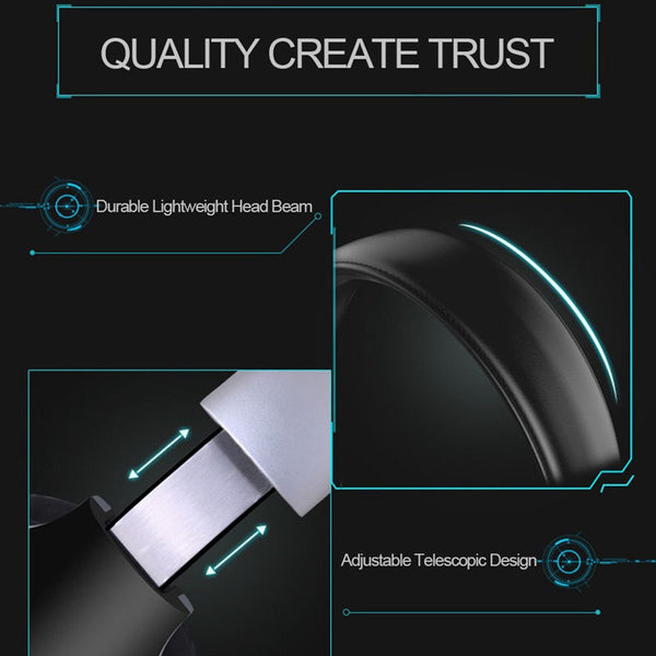 HiFi Stereo Bluetooth Earphone FM Radio Foldable Headphones Wireless MP3 Player