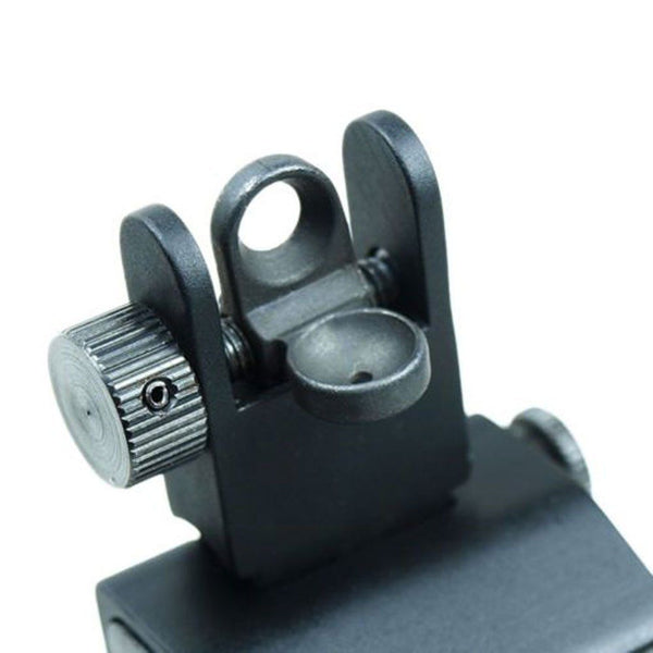Flip Up Sights Front Rear Iron Sight Set Tactical 223 556 Micro Rapid Transition