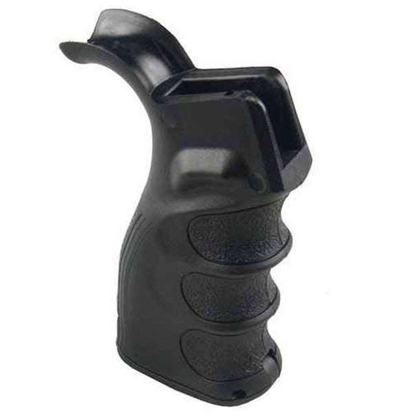 556 223 Ergonomic Rifle Pistol Grip with Finger Groves Storage Compartment Black