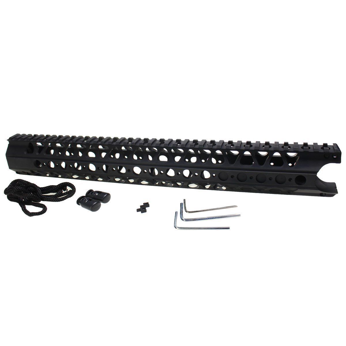 12.5" Wire Cutter Free Float Handguard Forend Rail Keymod Quad Rail & Barrel Nut