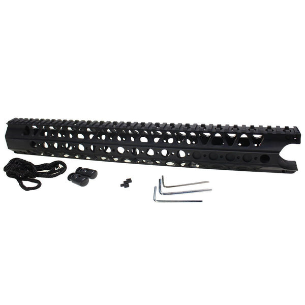 12.5" Wire Cutter Free Float Handguard Forend Rail Keymod Quad Rail & Barrel Nut