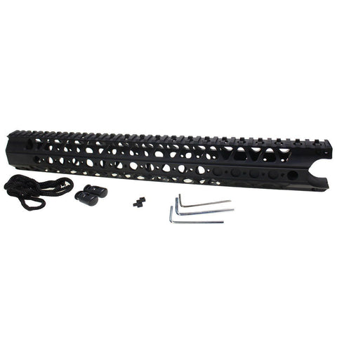 12.5" Wire Cutter Free Float Handguard Forend Rail Keymod Quad Rail & Barrel Nut