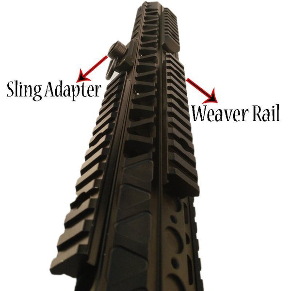 12.5" Wire Cutter Free Float Handguard Forend Rail Keymod Quad Rail & Barrel Nut